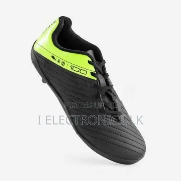 Kids Hard Ground Football Boots - Agility 100, Black Size -36
