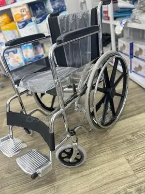 Wheelchair Fabric Padded Cushion Seat With (Alloy Wheel)