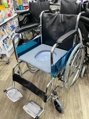 Commode Wheelchair Fiber Seat With Cushion