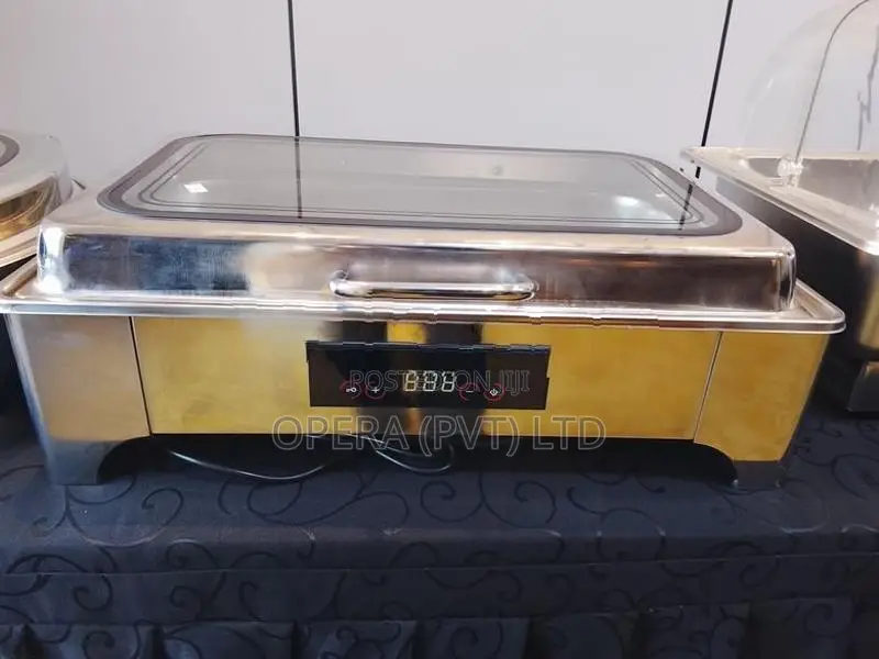 Electric Chafing Dish with Temperature Display