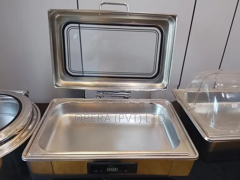 Electric Chafing Dish with Temperature Display