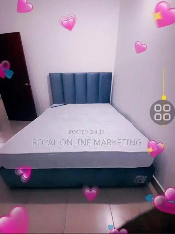 single divan bed with spring mattress (G-20)