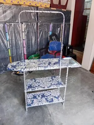 Iron Tables with Cloth Rack