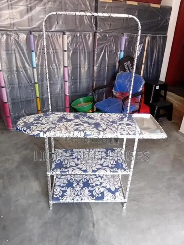 Iron Tables with Cloth Rack