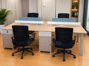 4 workstation with 4chairs