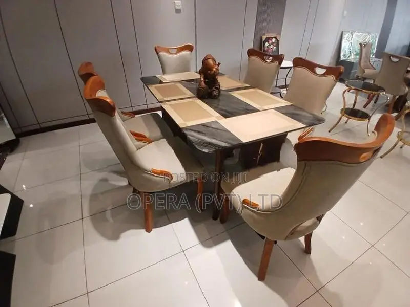 Luxury Granite Dining Table and chairs