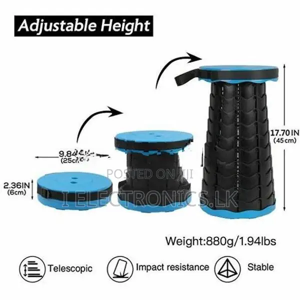 Portable Telescoping Folding Stool