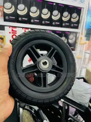 Electric Wheelchair Castor Wheels Black