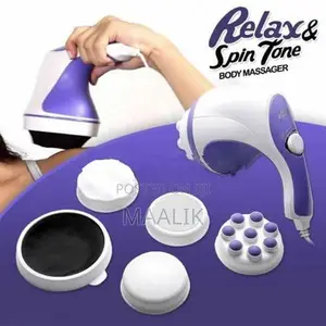 Relax With Spin Tone Full Body Massager (With All Attachments)
