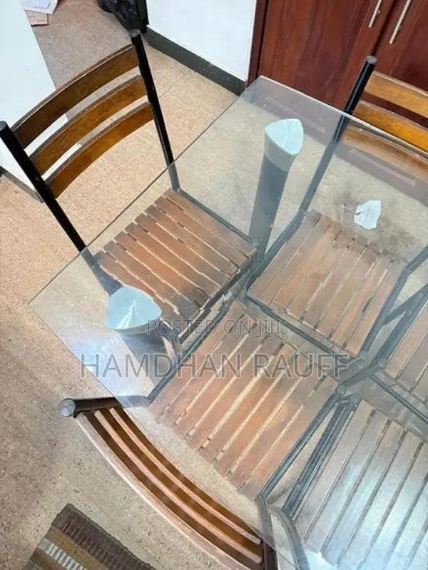 Glass Dining Table Set