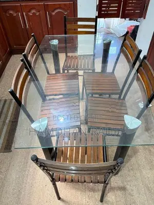 Glass Dining Table Set