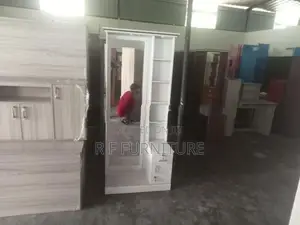 Melamine Dressing Table with Cupboard
