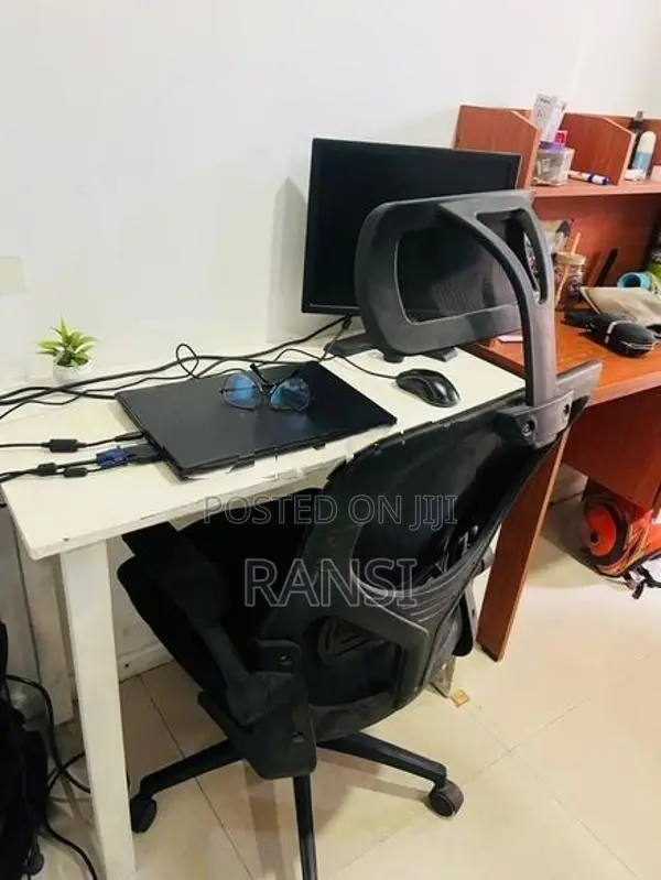 Minimalist White Computer Table