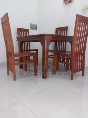 Teak Dining Table With 4 Chairs