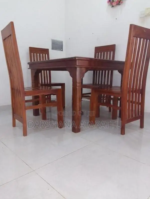 Teak Dining Table With 4 Chairs