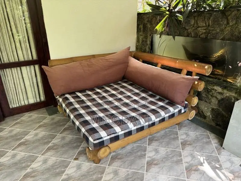 Chineese Treated Bamboo Sofa Set