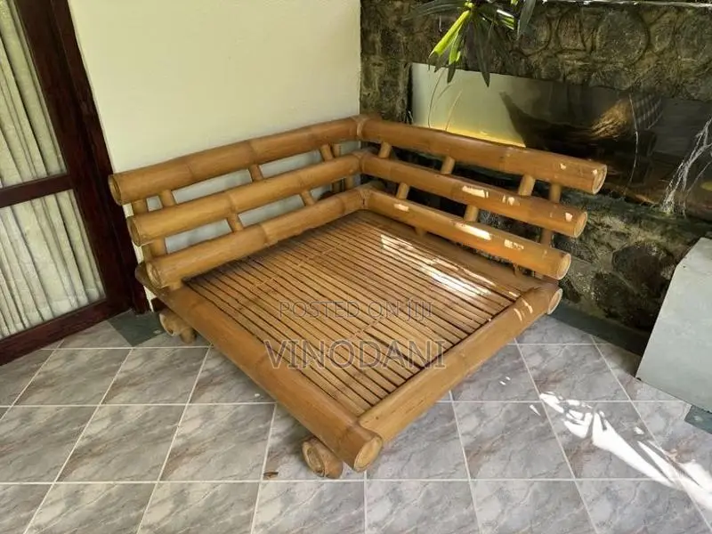 Chineese Treated Bamboo Sofa Set