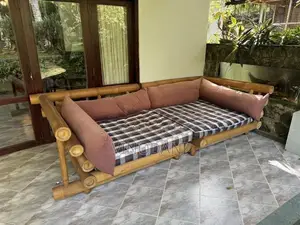 Chineese Treated Bamboo Sofa Set