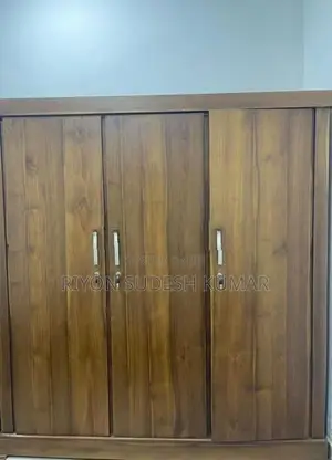 Custom Cupboard 3 Door - Brown (With Locks)