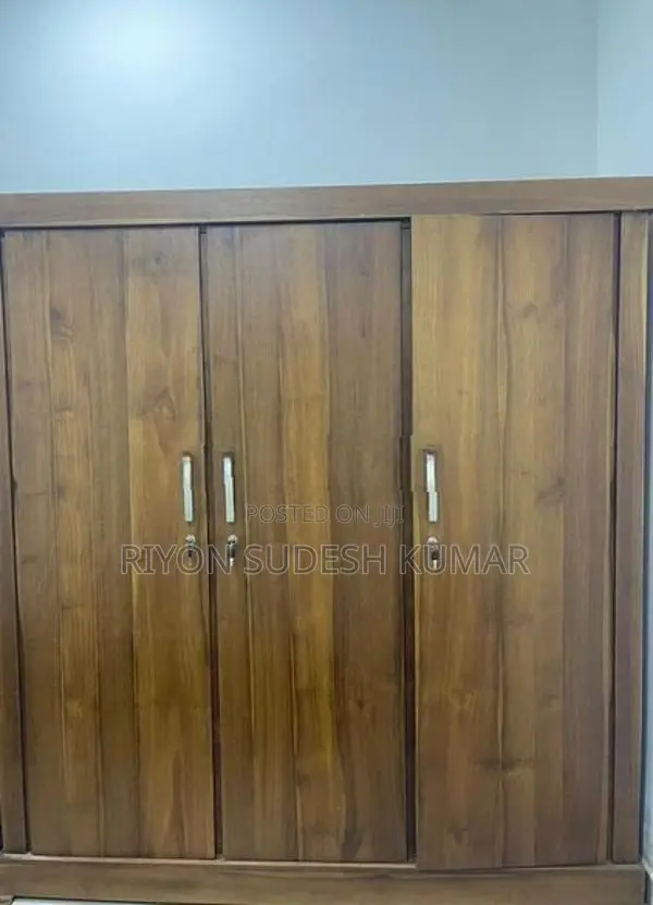 Custom Cupboard 3 Door - Brown (With Locks)