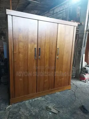 Custom Cupboard 3 Door - Brown (With Locks)