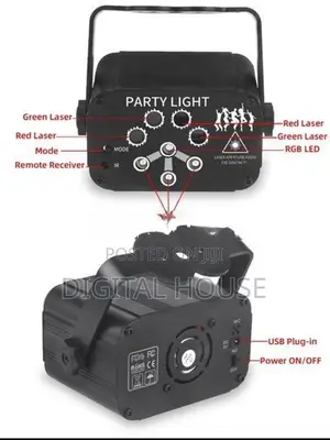 Dj Light Laser 5 Color 120 Design 230v Powerful - new