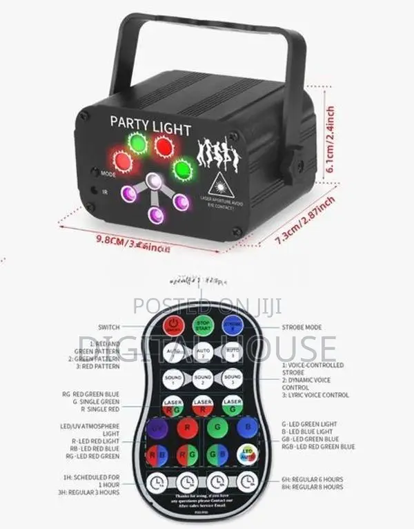 Dj Light Laser 5 Color 120 Design 230v Powerful - new