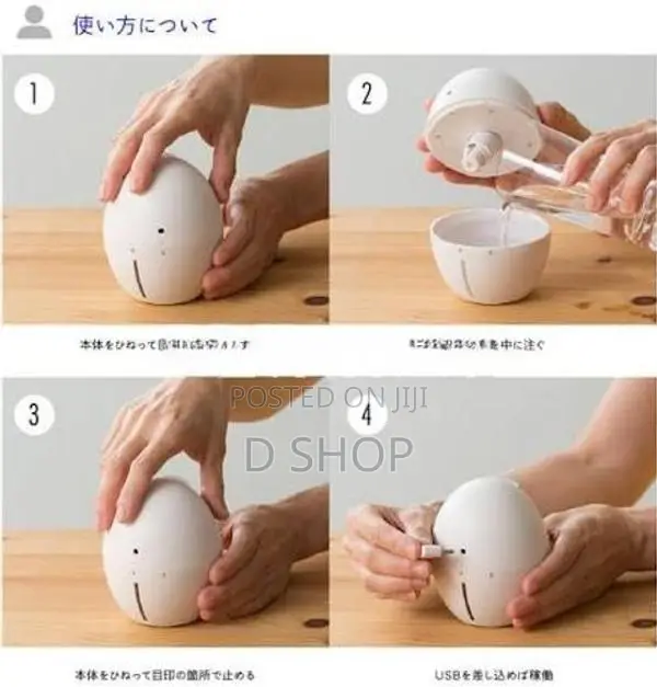 USB 220ml Household Colored Egg Air Atomizer / Humidifier