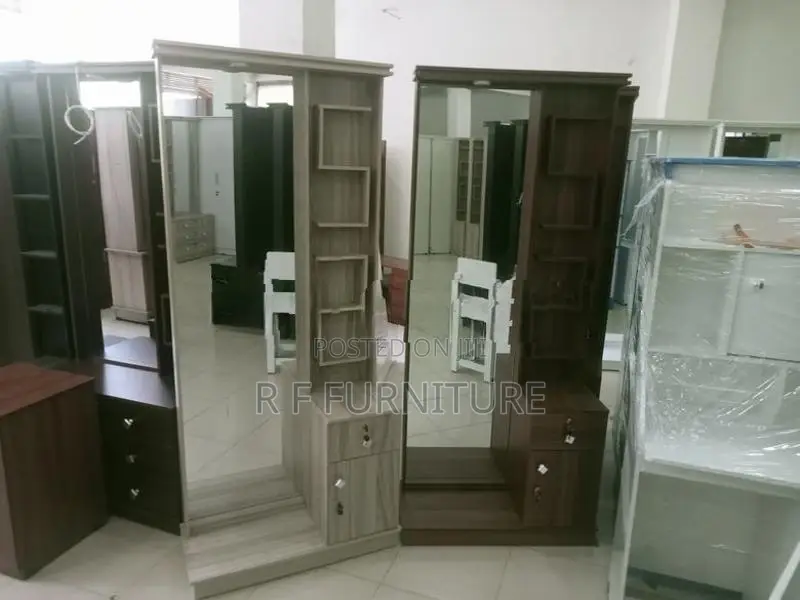 Melamine Modern Dressing Table with Cupboard