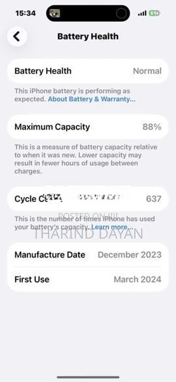 Apple iPhone 15 Pro (Used)