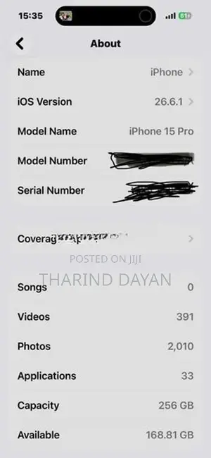 Apple iPhone 15 Pro (Used)