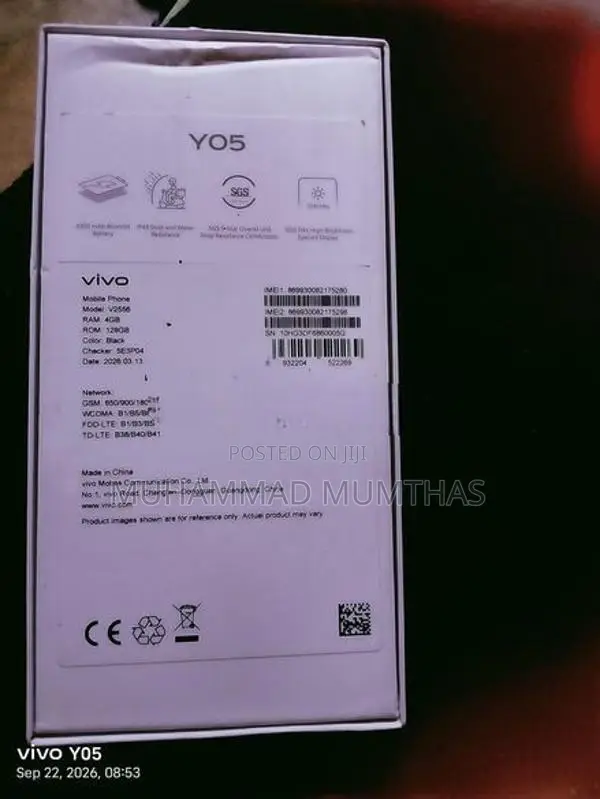 Vivo y05 (Used)