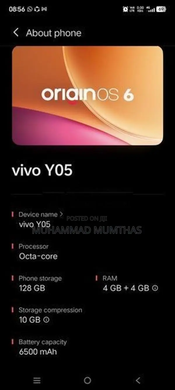 Vivo y05 (Used)