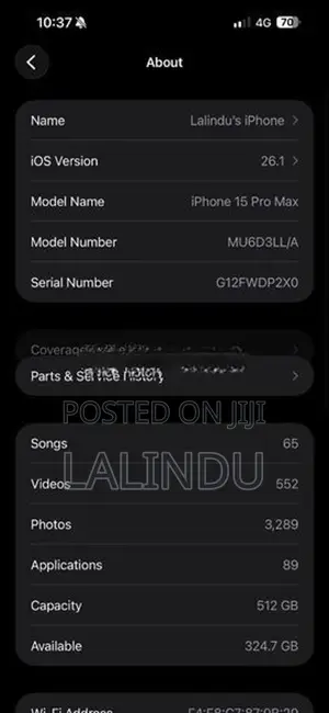 Apple iPhone 15 Pro Max (Used)
