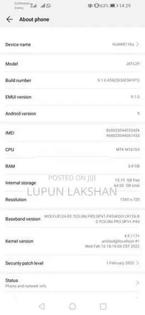 Huawei Y6s (Used)