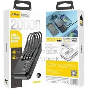 Aspor A301 20000mAh 4-IN-1 Power Bank