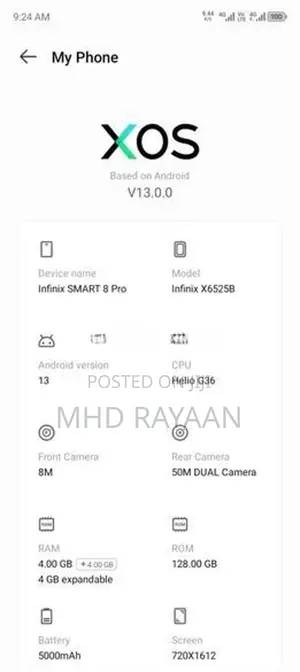 Infinix Smart 8 Pro (Used)