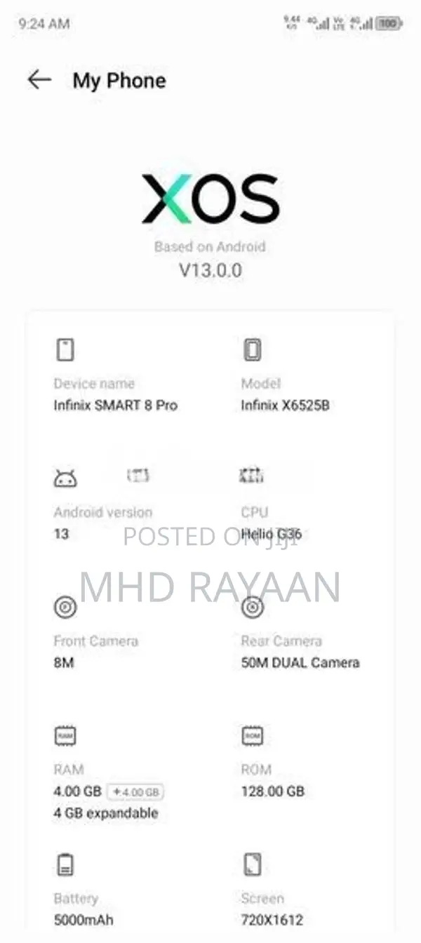 Infinix Smart 8 Pro (Used)