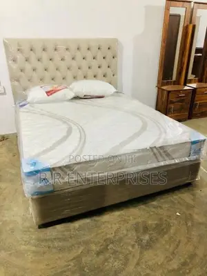 New 6*5 Ft 72"*60" Luxury Cushion Bed with Spring Mattresses