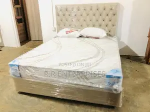 New 6*5 Ft 72"*60" Luxury Cushion Bed with Spring Mattresses