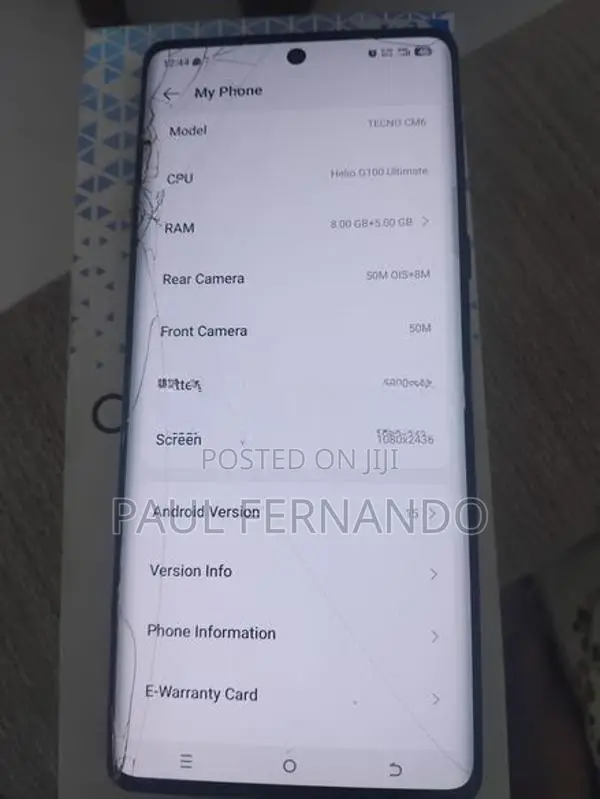 Tecno 15.1.2 (Used)