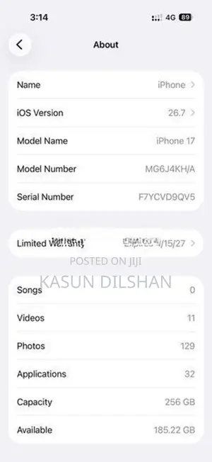 Apple iPhone 17 (Used)