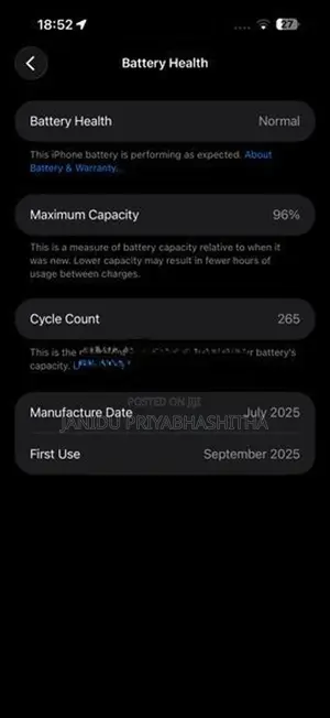 Apple iPhone 17 Pro Max GB (Used)