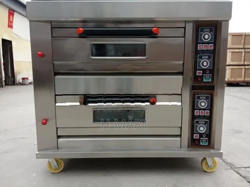 Industrial Gas deck oven 2 deck-4 Tray