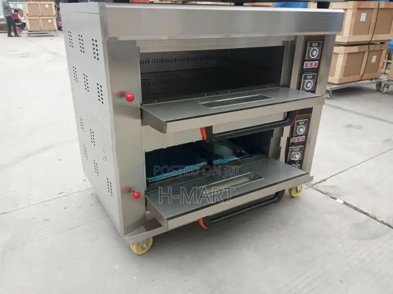 Industrial Gas deck oven 2 deck-4 Tray