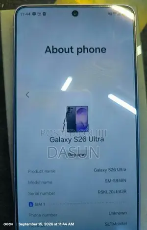 Samsung Galaxy S26 Ultra (Used)