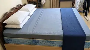 6*6 Teak Bed with Mattress