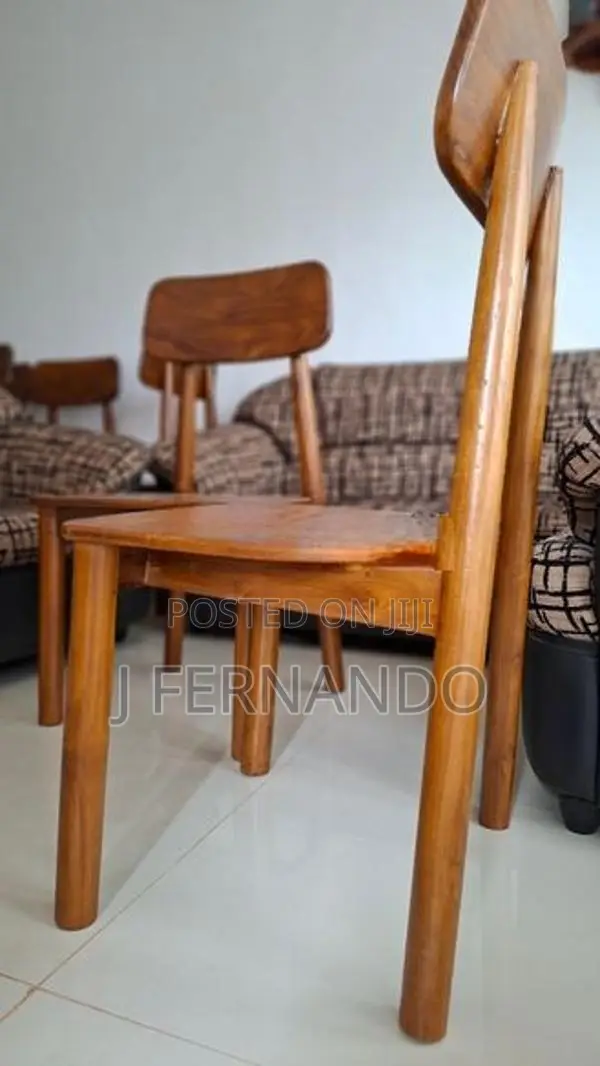 Brand New Heavy Teak Wood Chairs X 6