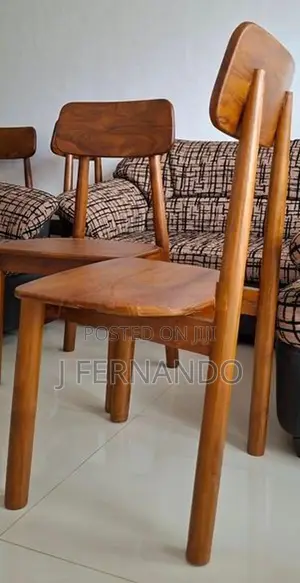 Brand New Heavy Teak Wood Chairs X 6