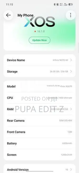 Infinix Note 60 (Brand New)